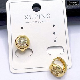 Сережки Xuping14К 10792 (0,7см.)